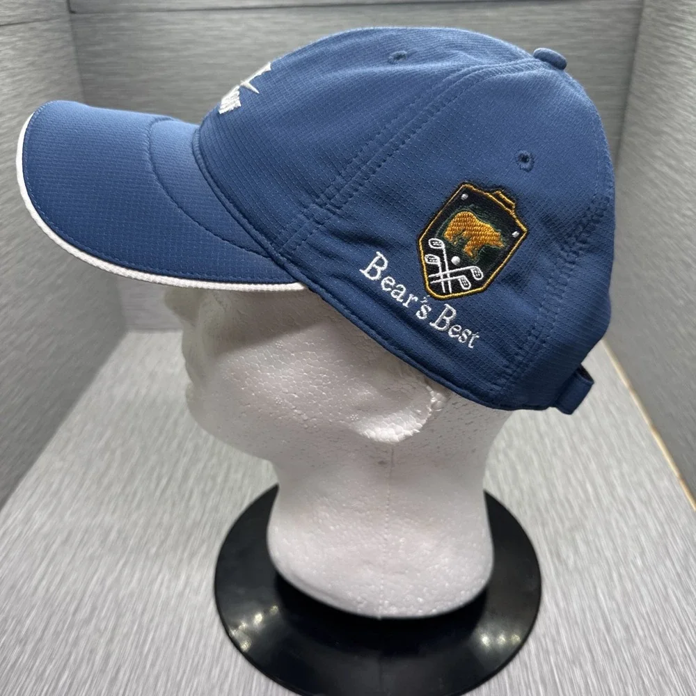 Nike Golf‎ Hat Adjustable Blue White Embroidered Swoosh Logo Strapback Cap